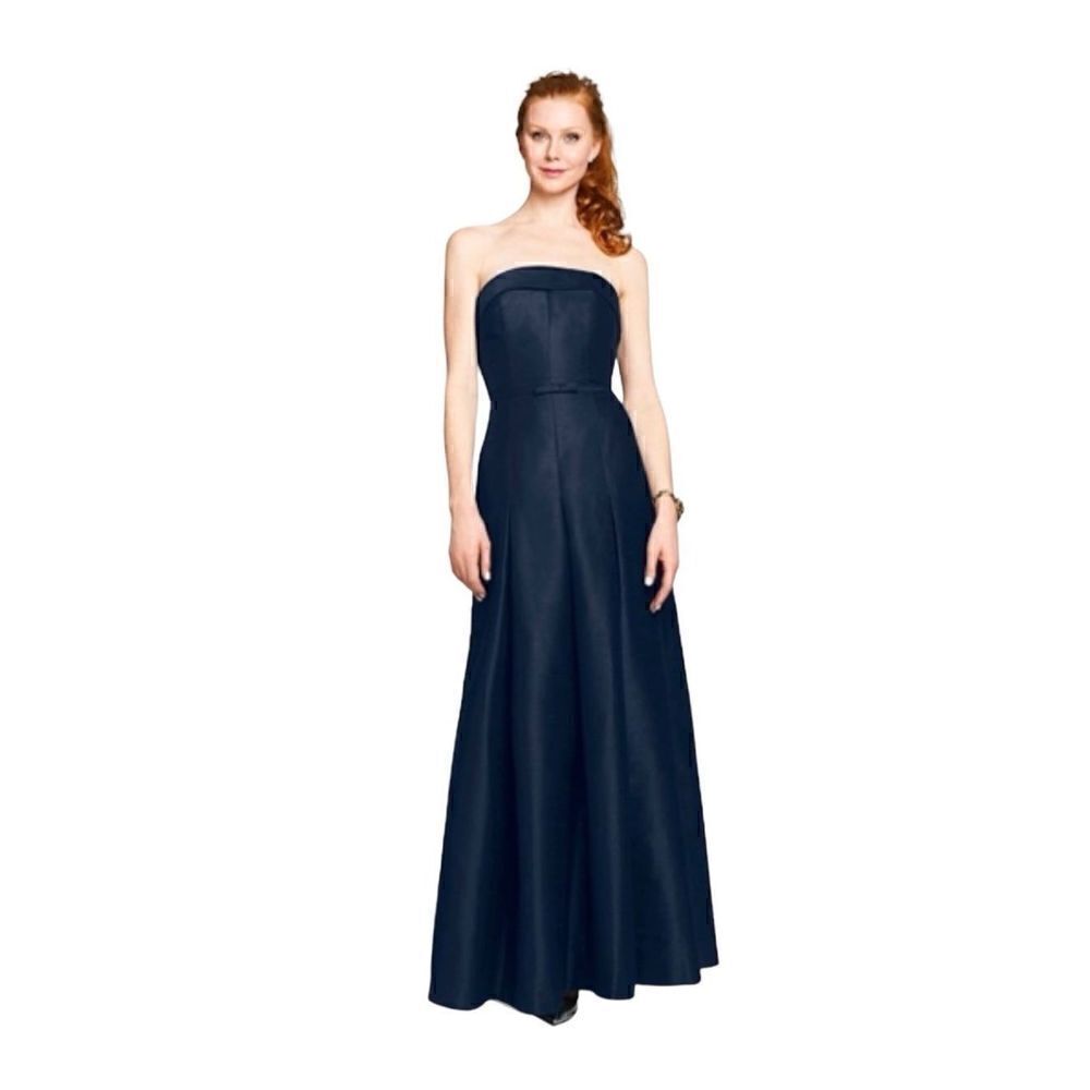 Gather & Gown NWT Liberty navy blue strapless bridesmaid dress size 6
